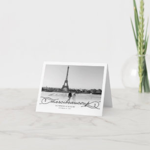 Merci Beaucoup Chic Script Photo Mariage Merci