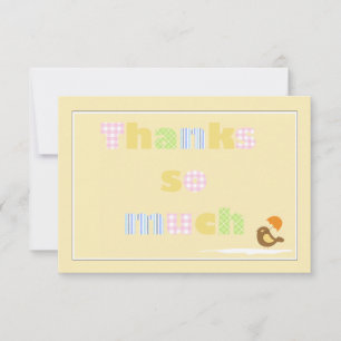 Merci beaucoup de Carte pour notes