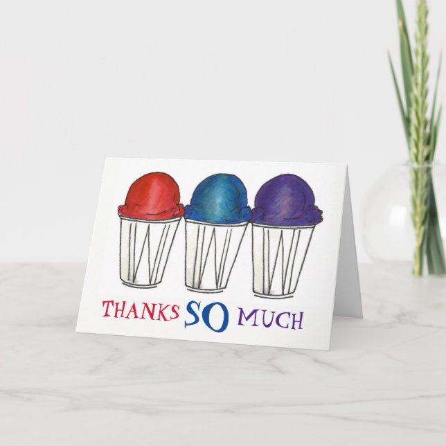 Merci Beaucoup Italien Eau Rasée Snocone De Glace (Devant)