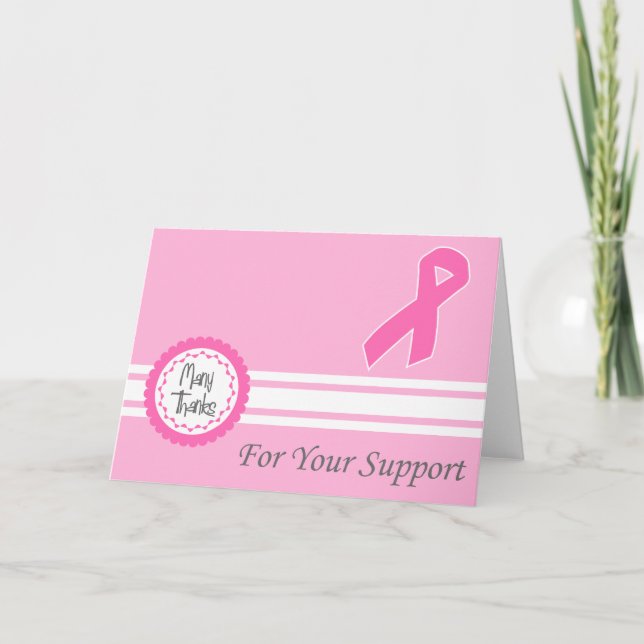 Merci Beaucoup Pour Votre Soutien (Ruban Rose) (Devant)
