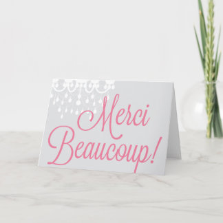 Merci Beaucoup ! Salutation/carte de remerciements