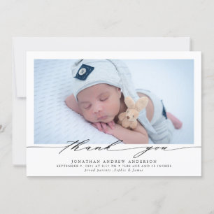 Merci bébé photo Collage de photos Faire-part