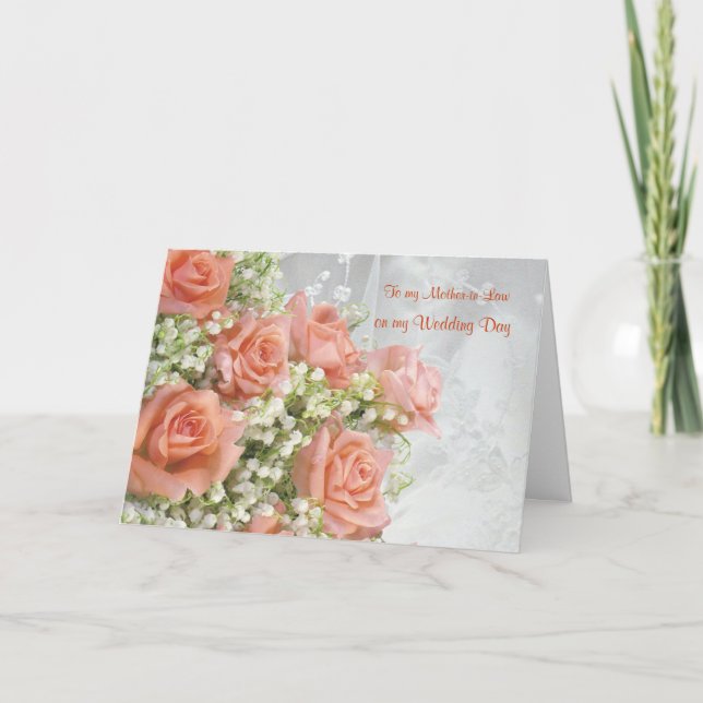 Merci Belle-mère. Roses, muguet (Devant)