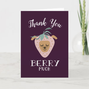 Merci BERRY Pun de chien mignon aux fraises