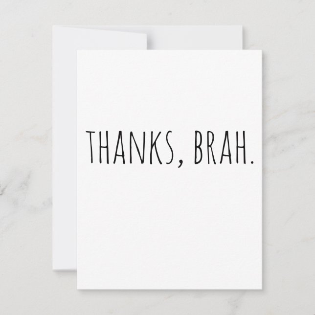 Merci Best Man| Carte Groomsman (Devant)