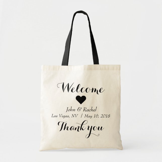 Merci bienvenu épousant le sac (Devant)