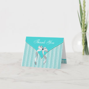 Merci blanc bleu turquoise