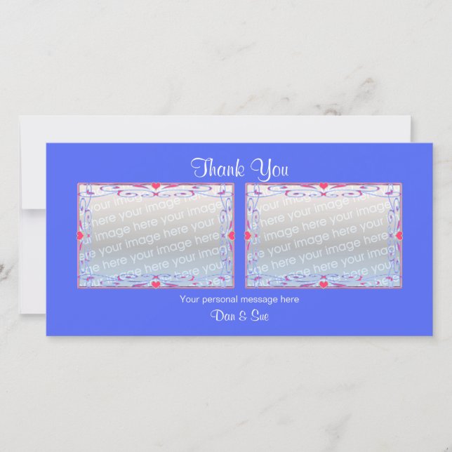 Merci bleu 2 Photos (Devant)