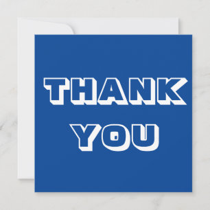 Merci, bleu et blanc carte moderne