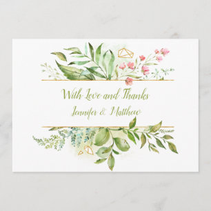 Merci botanique   d'éclaboussure d'aquarelle