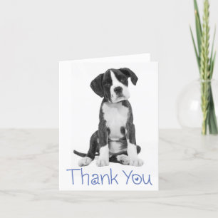 Merci Boxer Chien Chien Carte pour notes
