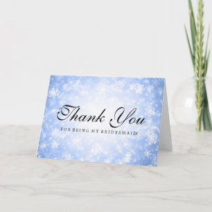Merci Bridesmaid Blue Winter Wonderland
