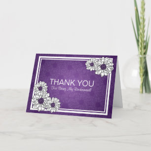 Merci Bridesmaid Dahlia Floral Violet