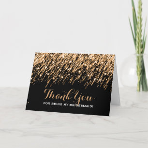 Merci Bridesmaid Falling Stars Gold