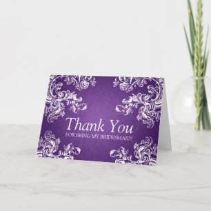 Merci Bridesmaid Vintage perches 2 violet