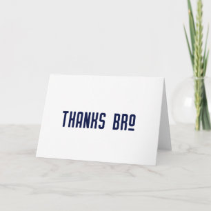 Merci Bro Groomsman Carte de remerciements