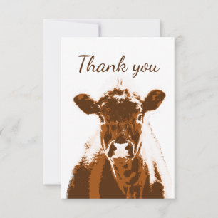 Merci Brown Vache de ferme Blé animal retour
