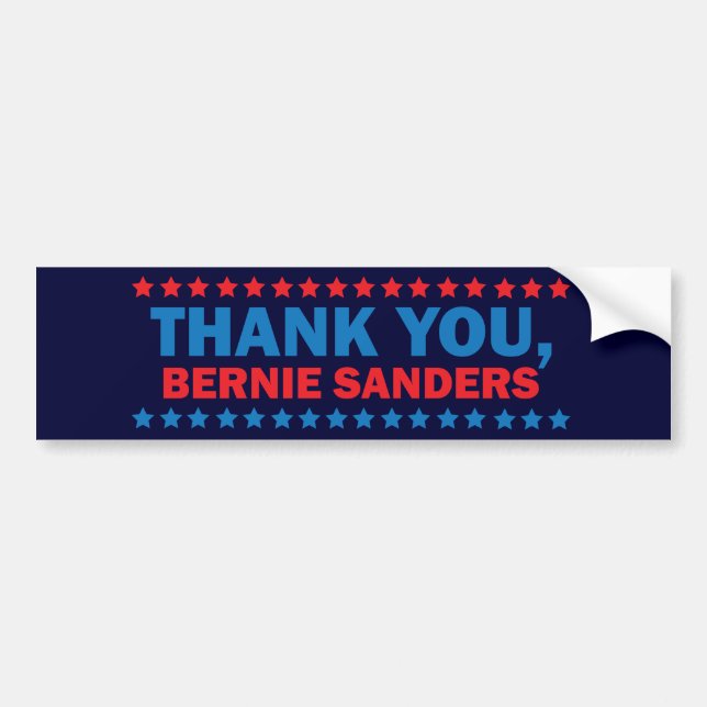 Merci, Bumper Sticker Bernie Sanders (Devant)