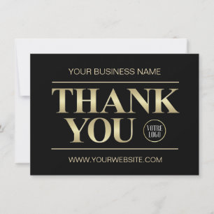MERCI Business Black & Gold  LOGO