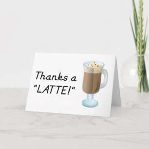 Merci cadeau - Merci un latte