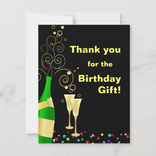Merci - Cadeaux personnalisés pour l'anniversaire  (Devant)