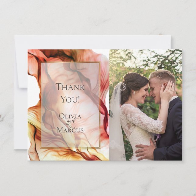 MERCI |  CADRE PHOTO Couleurs d'automne Abstrait 4 (Devant)