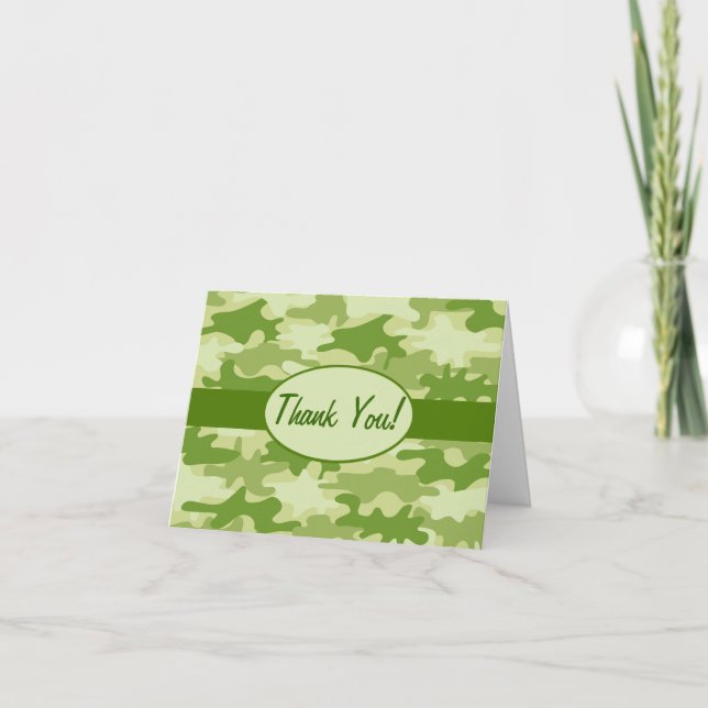 Merci Camouflage vert olive sur mesure (Devant)