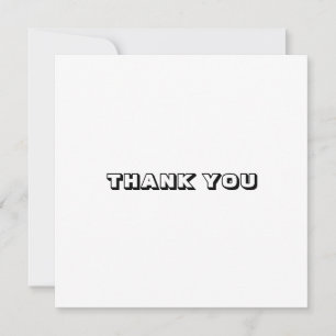 Merci, carte blanche noire