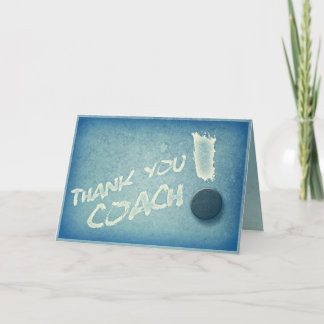 Merci Carte Coach Hockey Style Vintage