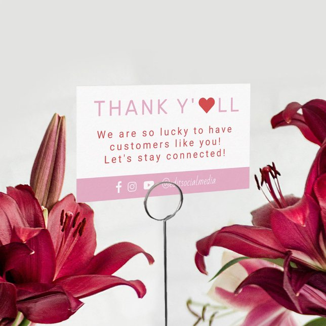 Merci Carte de visite du coeur (Créateur téléchargé)