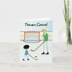 Merci Carte de voeux des entraîneurs de hockey (du