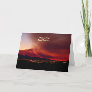 Merci, Carte de voeux des pompiers