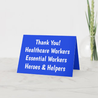 Merci! Carte Essential pour les travailleurs de la