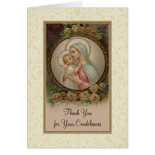 Merci catholique béni de condoléance de Vierge