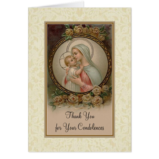 Merci catholique béni de condoléance de Vierge (Devant)