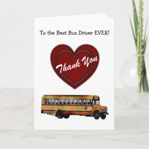 Merci ! - Chauffeur d'autobus scolaire/coeur