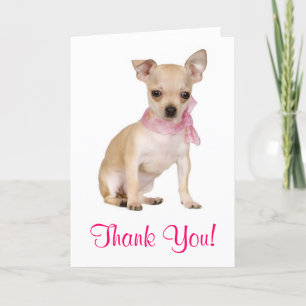 Merci Chihuahua Chiot Carte de voeux