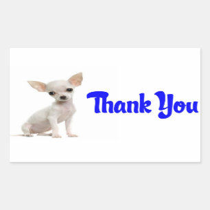 Merci Chihuahua Chiot Stickers