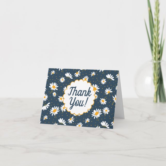Merci Classique Fleurs de marguerite Jaune (Devant)