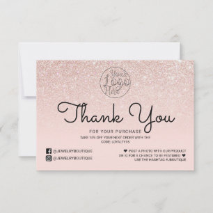 Merci client Ombre Parties scintillant rose or ros