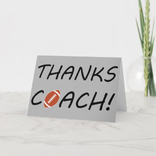 Merci Coach ! Carte de remerciements d'entraîneurs