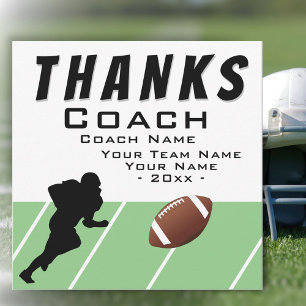Merci Coach Football Player Taille supplémentaire