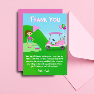 Merci Cool Golf Filles à thème Anniversaire