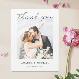 Merci d'aimant Mariage photo personnalisé Modèle