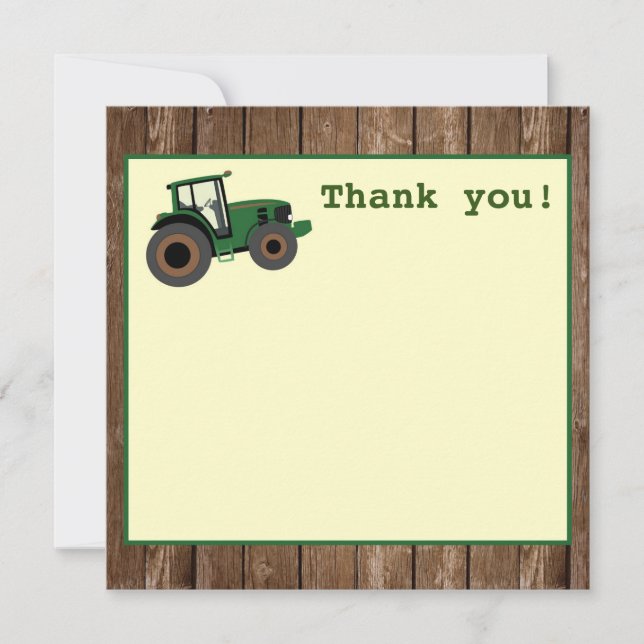 Merci d'anniversaire du tracteur, Anniversaire de  (Devant)