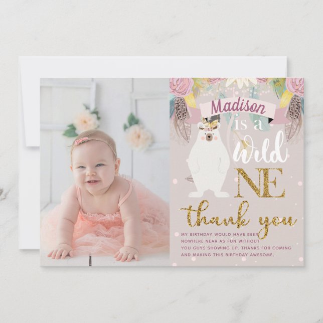Merci d'anniversaire d'une fille sauvage (Devant)