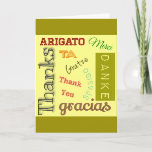 Merci dans de nombreuses langues Design de typogra