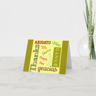 Merci dans de nombreuses langues Design de typogra