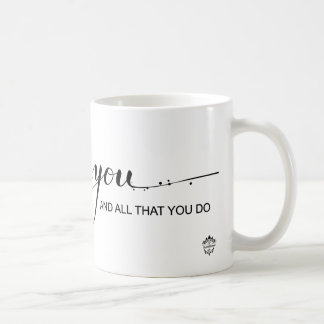 "Merci, dans l'appréciation de vous" tasse de café