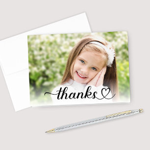 Merci dans le Coeur mignon Script Photo personnali
